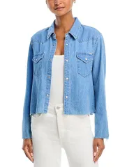 マザー レディース トップス シャツ MOTHER The Super Exes Crop Step Fray Shirt Playing For Keepsのサムネイル