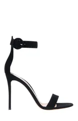 ジャンヴィト ロッシ レディース シューズ サンダル Gianvito Rossi Portofino 105 Sandals Black Suede ブラック