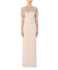 ジェニー・パッカム レディース トップス ワンピース マキシ Jenny Packham Livia BeadedEmbellishment Maxi Dress Moonstone