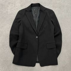 BACCA バッカ ボタンレスジャケット 黒 ジャケット ブラック 日本製 