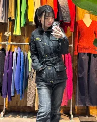 S BARBOUR バブアー ウィメンズ ベルト付き キルティング ジャケット