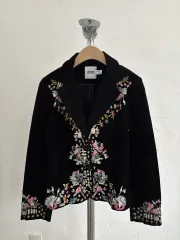 モスキーノ ウールツアーベルベット刺繍 デザインテープ ジャケットのサムネイル