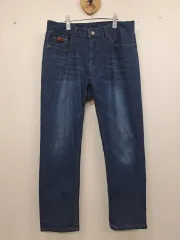 伸縮性良い薄いデニムパンツ34