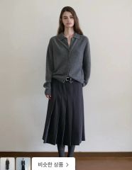 美品】CLANE WIDE PLEATS LONG SKIRT スカート - メルカリ