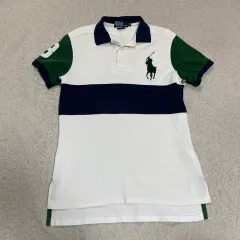 ポロ ラルフローレン ビックポニー ラグビーシャツ 半袖 カラーTシャツ m