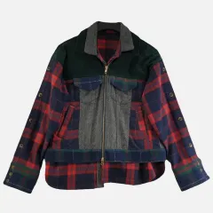 レディース FREE CHECK ジャケット 多色 M6821