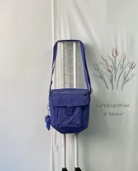 キプリング(Kipling) 紫 ナイロン ミニ クロスバック