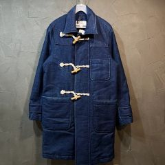 schott】Indigo denim duffle coat - メルカリ