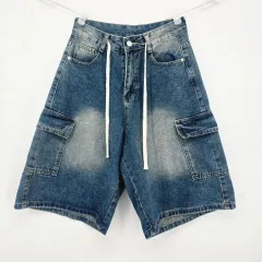 デニム カーゴ ハーフパンツ 5分 E50713