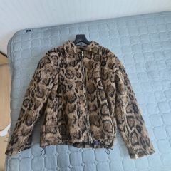 mp studio ボアジャケット　ファーコート　レオパード　ヒョウ柄　豹柄 mp studio ボアジャケット ファーコート レオパード ヒョウ柄 豹柄