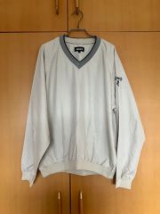 袖着脱可/美品】 バーバリーゴルフ プルオーバー ゴルフウェア Vネック