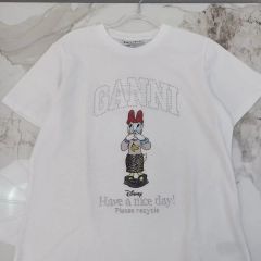 GANNI ディズニー コラボホワイトTシャツ - メルカリ