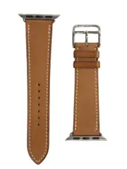 エルメス HERMES Apple Watch Band シンプルトゥール 38MM レザーストラップ ゴールド ブラウン系 アップルウォッチバンド ☆AA★のサムネイル