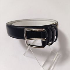 極美品✨NOLLEY'S シェルコードバン ベルト 黒 78-88 オンオフ兼用