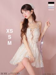販売正本 ROBE de FLEURS シャーリングドレス XSサイズ クリーム