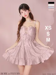 ピンク  fm3377 【ROBE de FLEURS/ローブドフルール】 シャーリング/ サテン/ リボン/ ウエスト/ フレア/ ミニドレス/ キャバドレス/ ナイトドレス/  AngelR エンジェルアール Brille3791 ブリエ