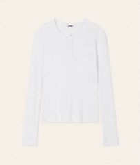 ANCELLM HENLEY RIB LS T-SHIRT/CREAM - メルカリ