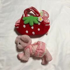 MINI-K いちご柄 サロペット 帽子 リュック 3点セット - メルカリ