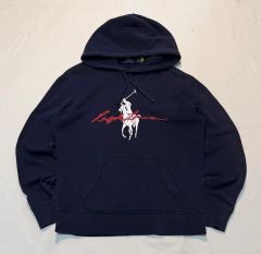良品 ポロラルフローレン スウェットパーカー XXL ネイビー系 トリプル 