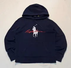 ポロ ラルフローレン ビックポニー Spellout フーディー ネイビー