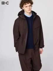 UNIQLO C パフテックハーフコート WINE XL - メルカリ
