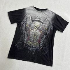 スカルクロスプリントTシャツ ifsixwasnine LGB KMRii - メルカリ