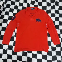 ポロ ラルフローレン ダブルポニー PK カラ ロングスリーブ XL