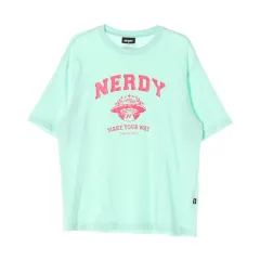 NERDY 22SS ロゴ グラフィック プリント オーバーサイズ 半袖 Tシャツのサムネイル