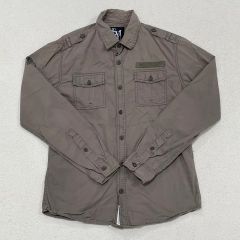 RRL ダブルアールエル ミリタリーシャツ カーキ 長袖 USA古着 - メルカリ
