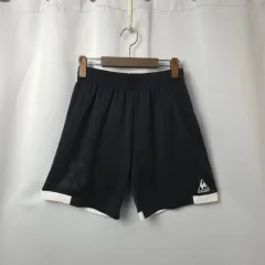レディース S-M ルコックスポルティフ ブラック バンディング トレーナー ショーツ ハーフパンツ