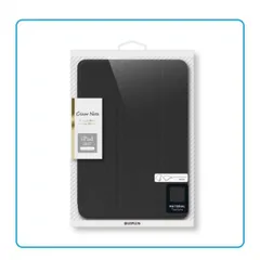 iPad Pro 12.9インチ フラップケース Clear Note 2色 ブラック/ホワイト ハーフクリア 2WAYスタンド PUレザー