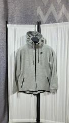 00s~ NIKE テックフリース 海外ukドリル テック系 グレー メンズM