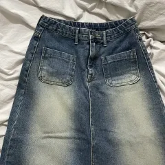 デニム ロング丈スカート