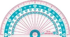 ナノピタ　ガール　分度器　９ｃｍ　リバーシブルのサムネイル