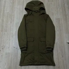 ザラ メンズ ファー裏地 フード付き マウンテンパーカー ダウン アウター S/90