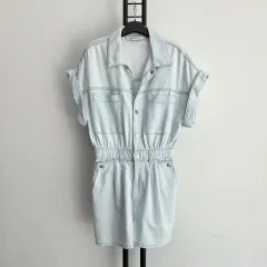 正規品 ザラ ZARA デニム ショート オールインワン