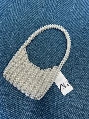 ZARA フェイクパール＆ラインストーンネックレス - メルカリ