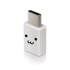 【新着商品】エレコム USB TYPE C 変換アダプタ 3A出力で超急速充電 ホワイトフェイス MPA-MBFCMADNWHF