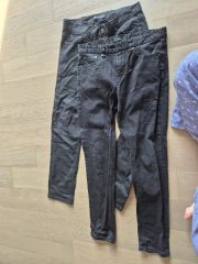 完売品！UNIQLO、GUブラックデニムパンツ.ワイドチノパンツ - メルカリ