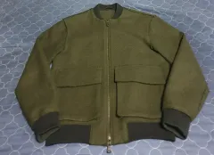 (廃盤実物) DKNY カットオフライン 2WAY ヴィンテージ ブルゾン ディープオリーブ (95)