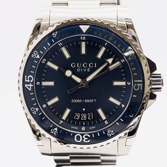 グッチ GUCCI DIVE 136.3 ブルー文字盤 クォーツ 腕時計 本体 - メルカリ