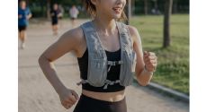 志村美希着 マウンテンマーシャルアーツ デニム柄 ランニングパンツ S