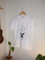 ヴィヴィアン プリントTシャツ ロゴ刺繍 ベア メンズライクコーデ 46