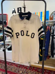 ポロラルフローレン 文字ロゴ ブルドッグ ワッペン 半袖 カラーTシャツ