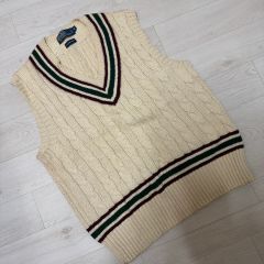 HEAD PORTER PLUS Vネックニットベスト L ベージュ 日本製新品 - メルカリ