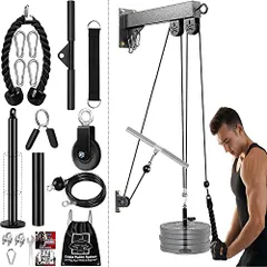 プーリーケーブルマシン ラットプルダウン ケーブル 前腕手首トレーナーロープケーブルアクセサリー用 LAT プーリーシステム 腕筋トレーニング★m f5699ac0