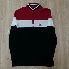モンクレール 三段 バイカラー 横長 長袖 カラーTシャツ 3