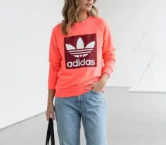 90 アディダス トレフォイル クルーネック スウェット