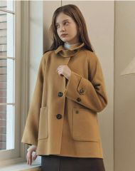 ANDREA & Co. ゴールドボタン レース コート - メルカリ