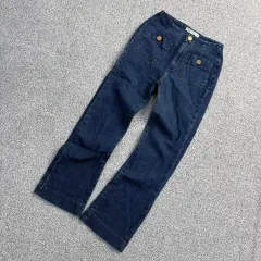 ZARA デニム ツーポケット ブーツカット ズボン 0413J